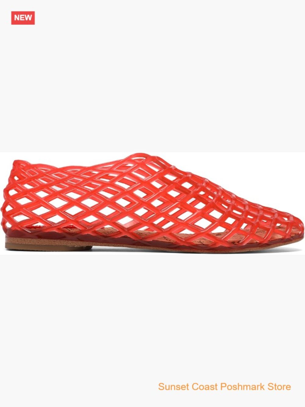 Mesh Hollow Jelly Ballet Flats Slip Resistant Sandals